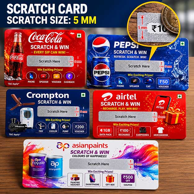 Scrach Cards printing